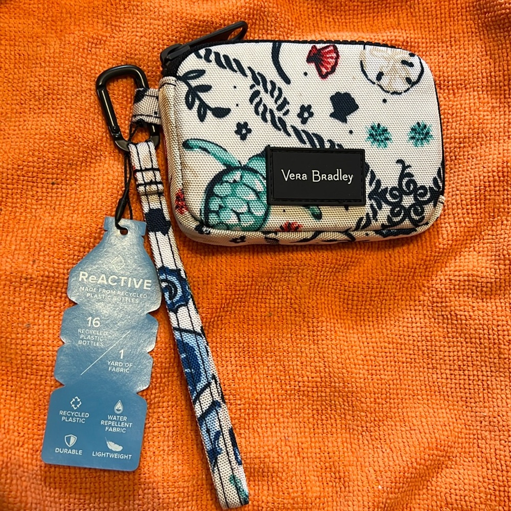 Vera Bradley ReActive RFID Wristlet - Sea Life NWT
